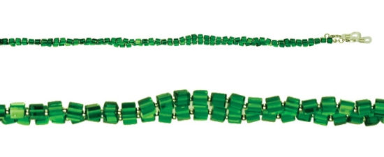 Square beads - Green