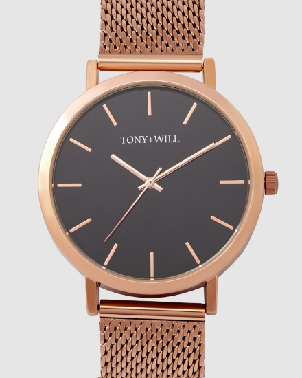 Picture of Classic Mesh Rose Gold Black Rose Gold