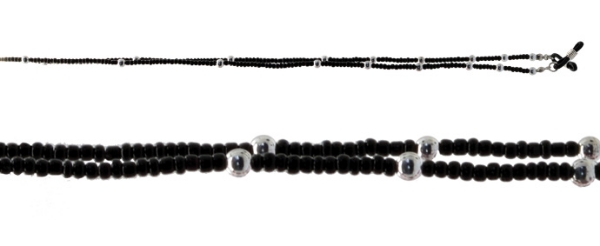 Picture of Black and Silver beads