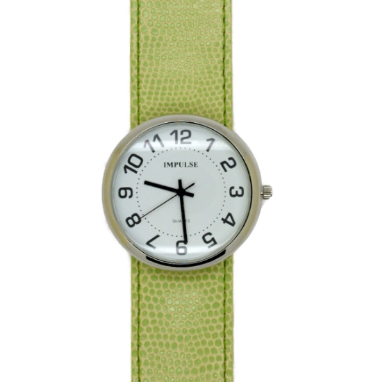 Picture of Impulse Slap Watch - SMALL - Lizard - Silver/Light Green