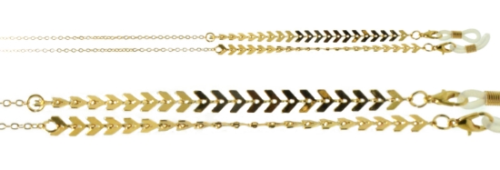 Picture of Gold chain with chevron pattern 
