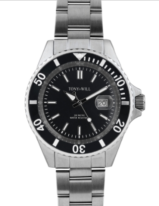 Show details for Divers Silver/Black Picture of Divers Silver/Black