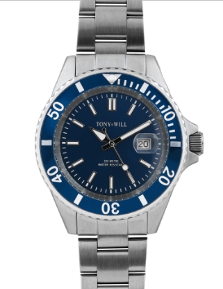 Show details for Divers Silver/Navy Picture of Divers Silver/Navy