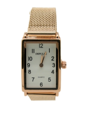 Show details for Impulse Rectangle - Rose Gold Mesh Picture of Impulse Rectangle - Rose Gold Mesh