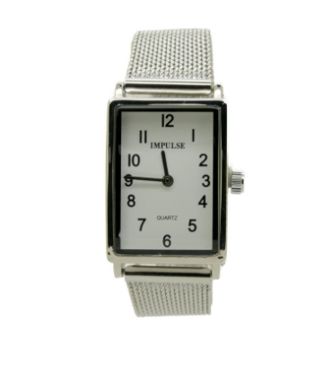 Show details for Impulse Rectangle - Silver Mesh Picture of Impulse Rectangle - Silver Mesh